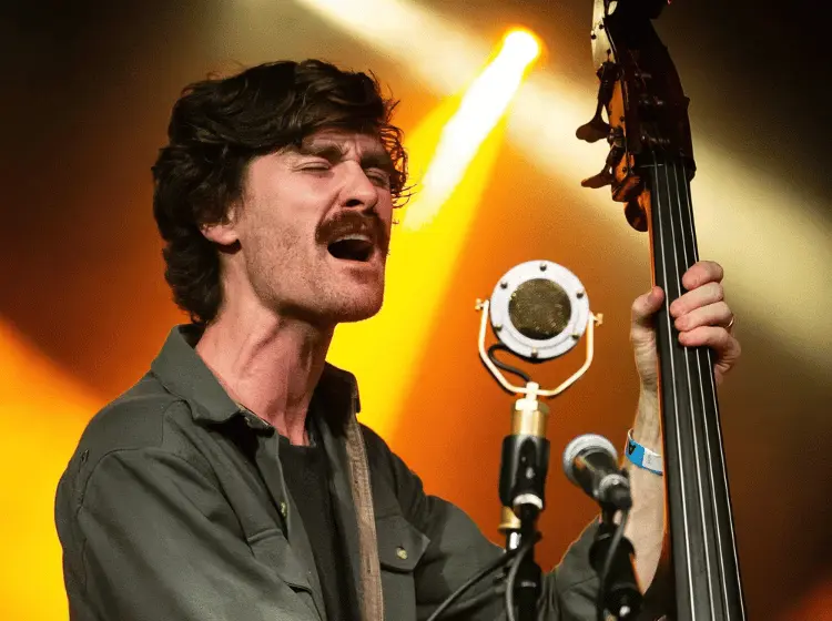 Mike Harmon performing with Grain Thief