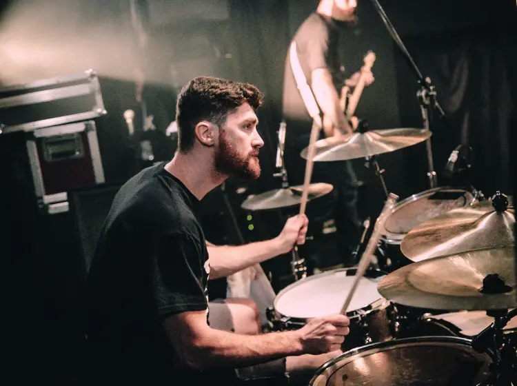 Mike Harmon Playing drums in Japan