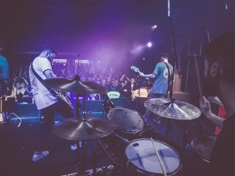 Performing with Four Year Strong in Manchester, England