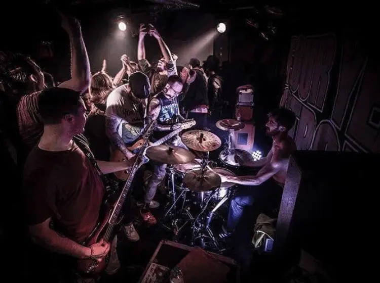Performing with Four Year Strong in Germany