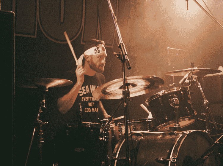 Playing drums for Four Year Strong